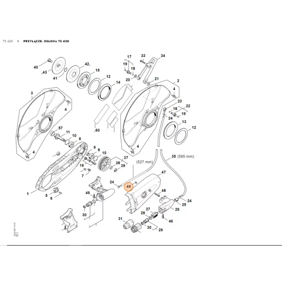 STIHL   Nit drążony 7,5x1x6,8 9443 825 7130